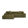 Hawaii 3-Sitzer Ecksofa, Linke Seite, aus Strukturierter Stoff in Grün (Moly 38), 270x160x75 cm von Cosmopolitan Design – Bild 1