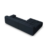 Hawaii 3-Sitzer Ecksofa, Linke Seite, aus Strukturierter Stoff in Königsblau (Moly 79), 270x160x75 cm von Cosmopolitan Design – Bild 5