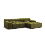 Hawaii 3-Sitzer Ecksofa, Rechte Seite, aus Samt in Pistazie (Magic Velvet 2294), 270x160x75 cm von Cosmopolitan Design – Bild 4