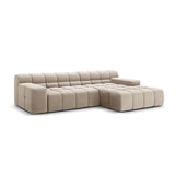 Hawaii 3-Sitzer Ecksofa, Rechte Seite, aus Samt oder Strukturstoff, 270x160x75 cm von Cosmopolitan Design – Bild 4