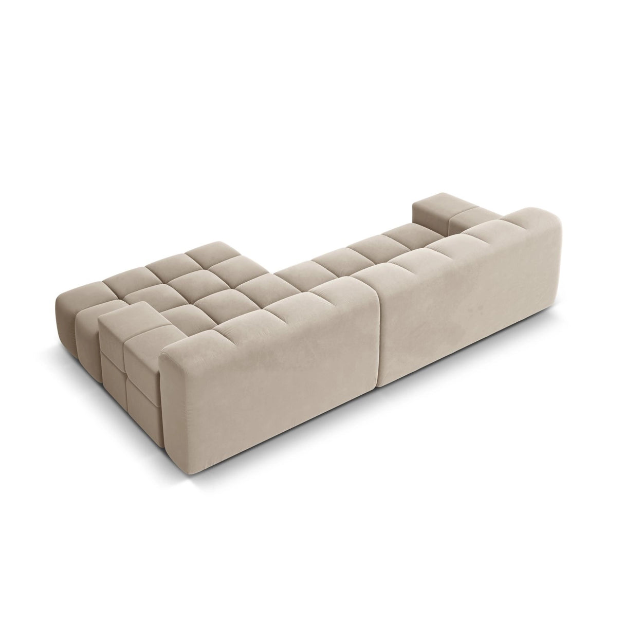Hawaii 3-Sitzer Ecksofa, Rechte Seite, aus Samt oder Strukturstoff, 270x160x75 cm von Cosmopolitan Design – Bild 5