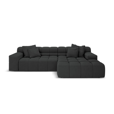 Hawaii 3-Sitzer Ecksofa, Rechte Seite, aus Strukturierter Stoff in Anthrazit (Moly 97), 270x160x75 cm von Cosmopolitan Design – Bild 1