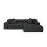 Hawaii 3-Sitzer Ecksofa, Rechte Seite, aus Strukturierter Stoff in Anthrazit (Moly 97), 270x160x75 cm von Cosmopolitan Design – Bild 1