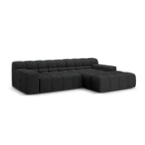 Hawaii 3-Sitzer Ecksofa, Rechte Seite, aus Strukturierter Stoff in Anthrazit (Moly 97), 270x160x75 cm von Cosmopolitan Design – Bild 4