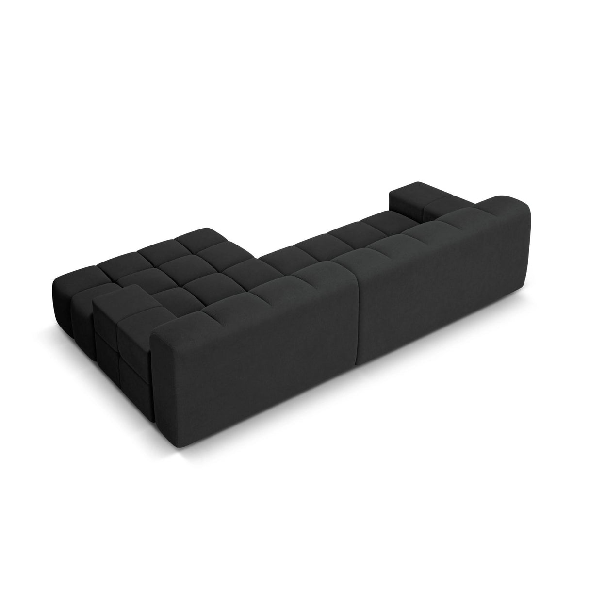 Hawaii 3-Sitzer Ecksofa, Rechte Seite, aus Strukturierter Stoff in Anthrazit (Moly 97), 270x160x75 cm von Cosmopolitan Design – Bild 5