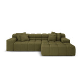 Hawaii 3-Sitzer Ecksofa, Rechte Seite, aus Strukturierter Stoff in Grün (Moly 38), 270x160x75 cm von Cosmopolitan Design – Bild 1
