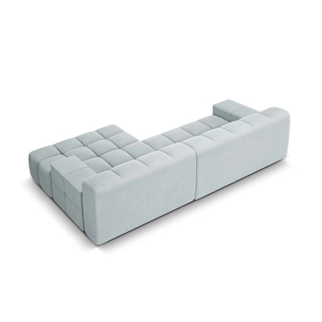Hawaii 3-Sitzer Ecksofa, Rechte Seite, aus Strukturierter Stoff in Hellgrau (Moly 70), 270x160x75 cm von Cosmopolitan Design – Bild 5