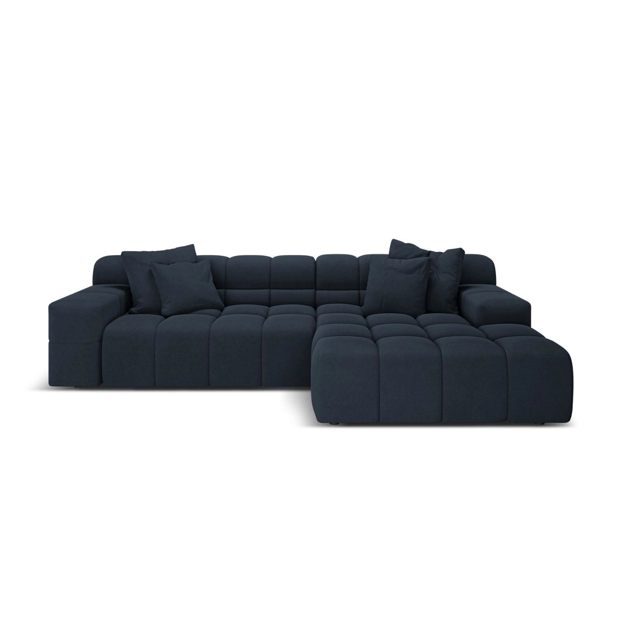 Hawaii 3-Sitzer Ecksofa, Rechte Seite, aus Strukturierter Stoff in Königsblau (Moly 79), 270x160x75 cm von Cosmopolitan Design – Bild 1
