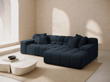 Hawaii 3-Sitzer Ecksofa, Rechte Seite, aus Strukturierter Stoff in Königsblau (Moly 79), 270x160x75 cm von Cosmopolitan Design – Bild 2