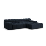 Hawaii 3-Sitzer Ecksofa, Rechte Seite, aus Strukturierter Stoff in Königsblau (Moly 79), 270x160x75 cm von Cosmopolitan Design – Bild 4