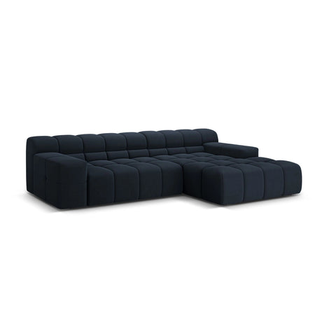 Hawaii 3-Sitzer Ecksofa, Rechte Seite, aus Strukturierter Stoff in Königsblau (Moly 79), 270x160x75 cm von Cosmopolitan Design – Bild 4
