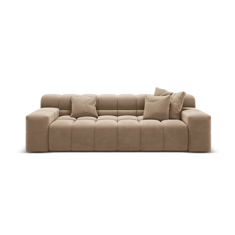 Hawaii 3-Sitzer Sofa aus Samt in Cappuccino (Magic Velvet 2284), 240x100x75 cm von Cosmopolitan Design – Bild 1