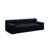 Hawaii 3-Sitzer Sofa aus Samt in Marineblau (Magic Velvet 2211), 240x100x75 cm von Cosmopolitan Design – Bild 4