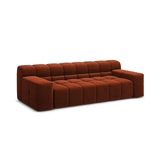 Hawaii 3-Sitzer Sofa aus Samt in Rotbraun (Magic Velvet 2285), 240x100x75 cm von Cosmopolitan Design – Bild 4