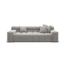 Hawaii 3-Sitzer Sofa aus Samt in Silber (Magic Velvet 2218), 240x100x75 cm von Cosmopolitan Design – Bild 1