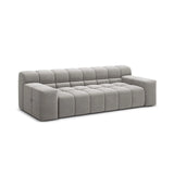 Hawaii 3-Sitzer Sofa aus Samt in Silber (Magic Velvet 2218), 240x100x75 cm von Cosmopolitan Design – Bild 4