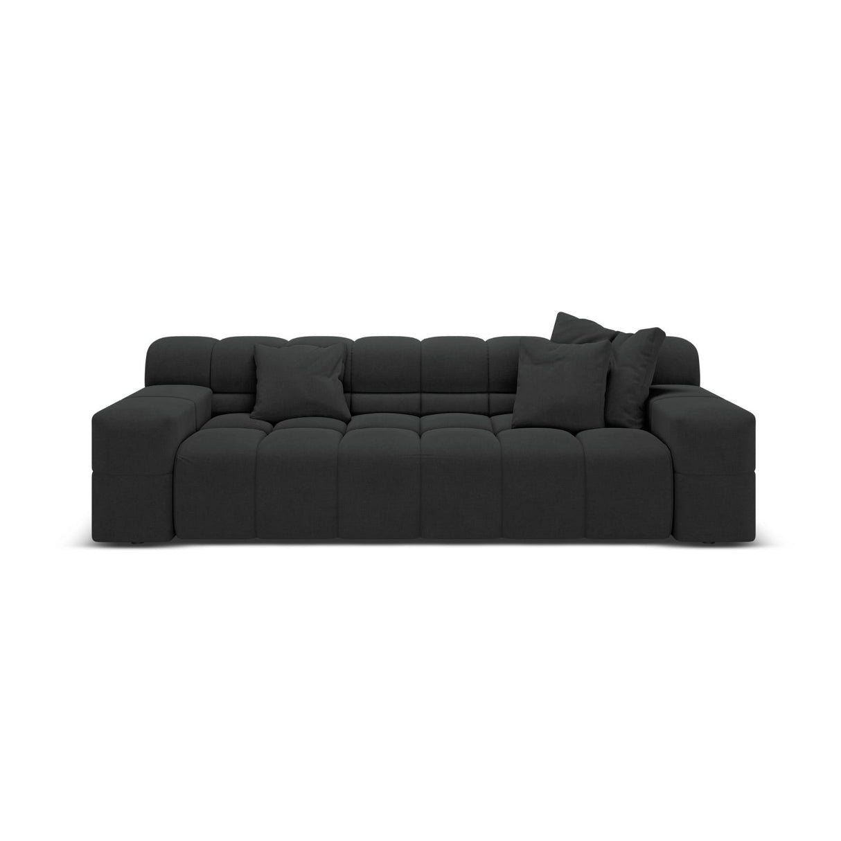 Hawaii 3-Sitzer Sofa aus Strukturierter Stoff in Anthrazit (Moly 97), 240x100x75 cm von Cosmopolitan Design – Bild 1