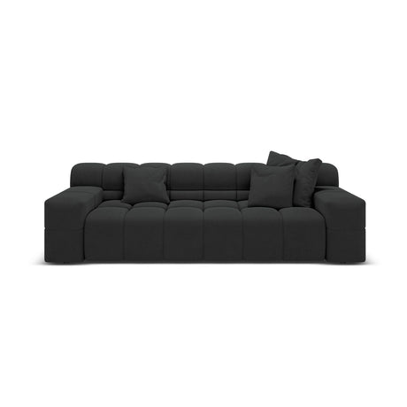 Hawaii 3-Sitzer Sofa aus Strukturierter Stoff in Anthrazit (Moly 97), 240x100x75 cm von Cosmopolitan Design – Bild 1