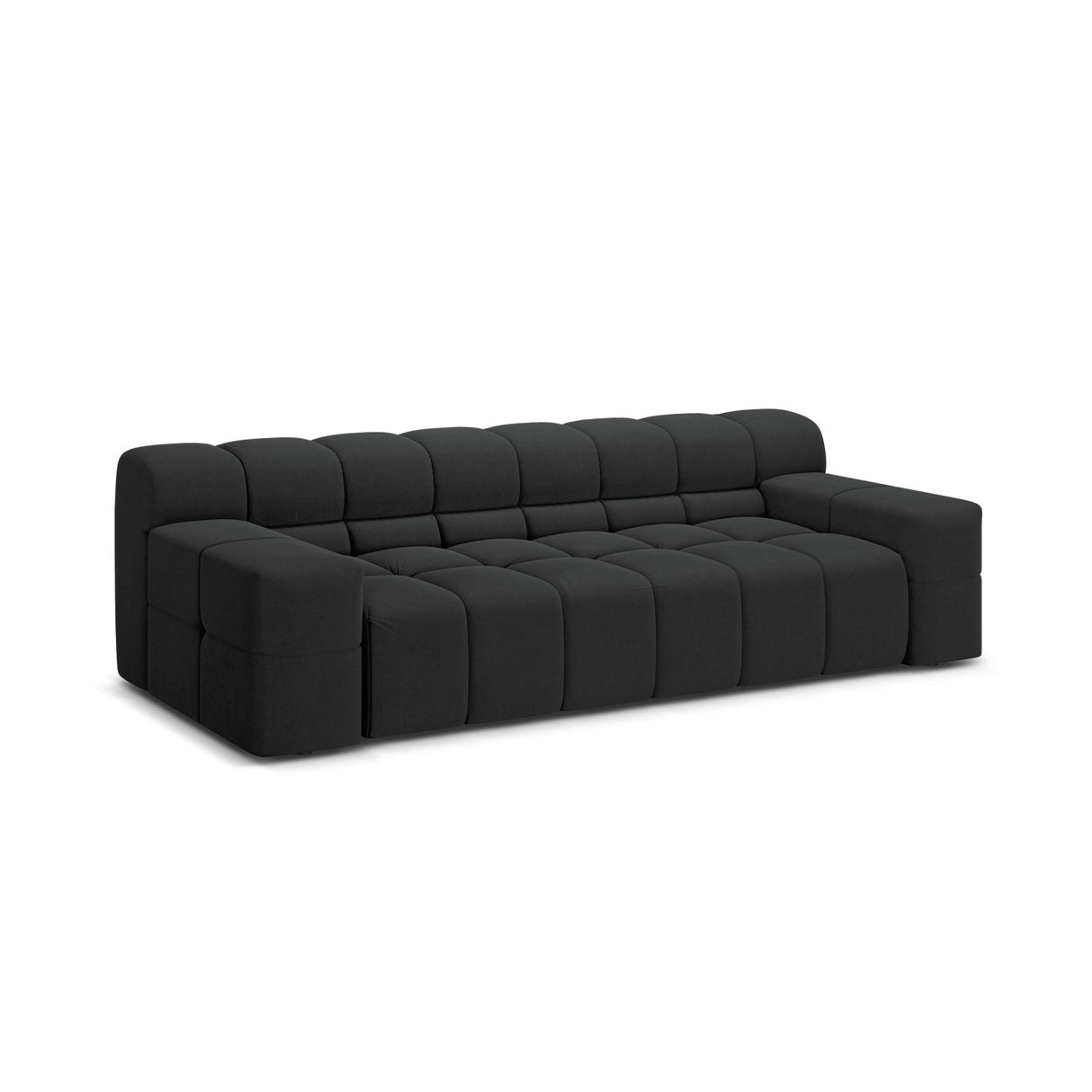 Hawaii 3-Sitzer Sofa aus Strukturierter Stoff in Anthrazit (Moly 97), 240x100x75 cm von Cosmopolitan Design – Bild 4