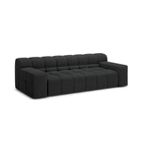 Hawaii 3-Sitzer Sofa aus Strukturierter Stoff in Anthrazit (Moly 97), 240x100x75 cm von Cosmopolitan Design – Bild 4