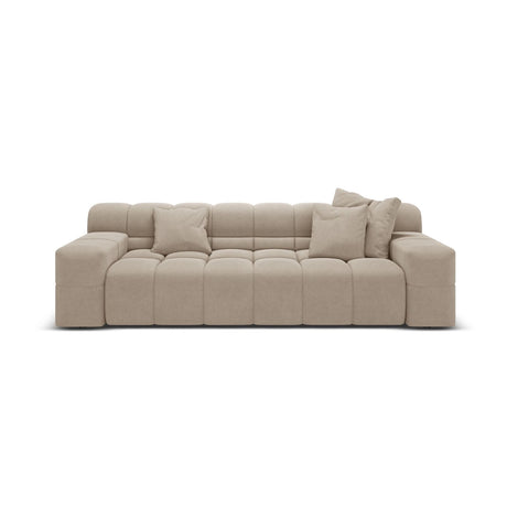 Hawaii 3-Sitzer Sofa aus Strukturierter Stoff in Cappuccino (Moly 11), 240x100x75 cm von Cosmopolitan Design – Bild 1