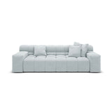 Hawaii 3-Sitzer Sofa aus Strukturierter Stoff in Hellgrau (Moly 70), 240x100x75 cm von Cosmopolitan Design – Bild 1