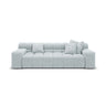 Hawaii 3-Sitzer Sofa aus Strukturierter Stoff in Hellgrau (Moly 70), 240x100x75 cm von Cosmopolitan Design – Bild 1