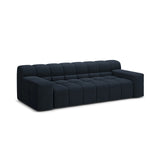 Hawaii 3-Sitzer Sofa aus Strukturierter Stoff in Königsblau (Moly 79), 240x100x75 cm von Cosmopolitan Design – Bild 4
