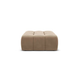 Hawaii Pouf aus Samt in Cappuccino (Magic Velvet 2284), 90x100x38 cm von Cosmopolitan Design – Bild 1