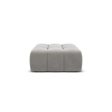 Hawaii Pouf aus Samt in Silber (Magic Velvet 2218), 90x100x38 cm von Cosmopolitan Design – Bild 1