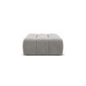Hawaii Pouf aus Samt in Silber (Magic Velvet 2218), 90x100x38 cm von Cosmopolitan Design – Bild 1