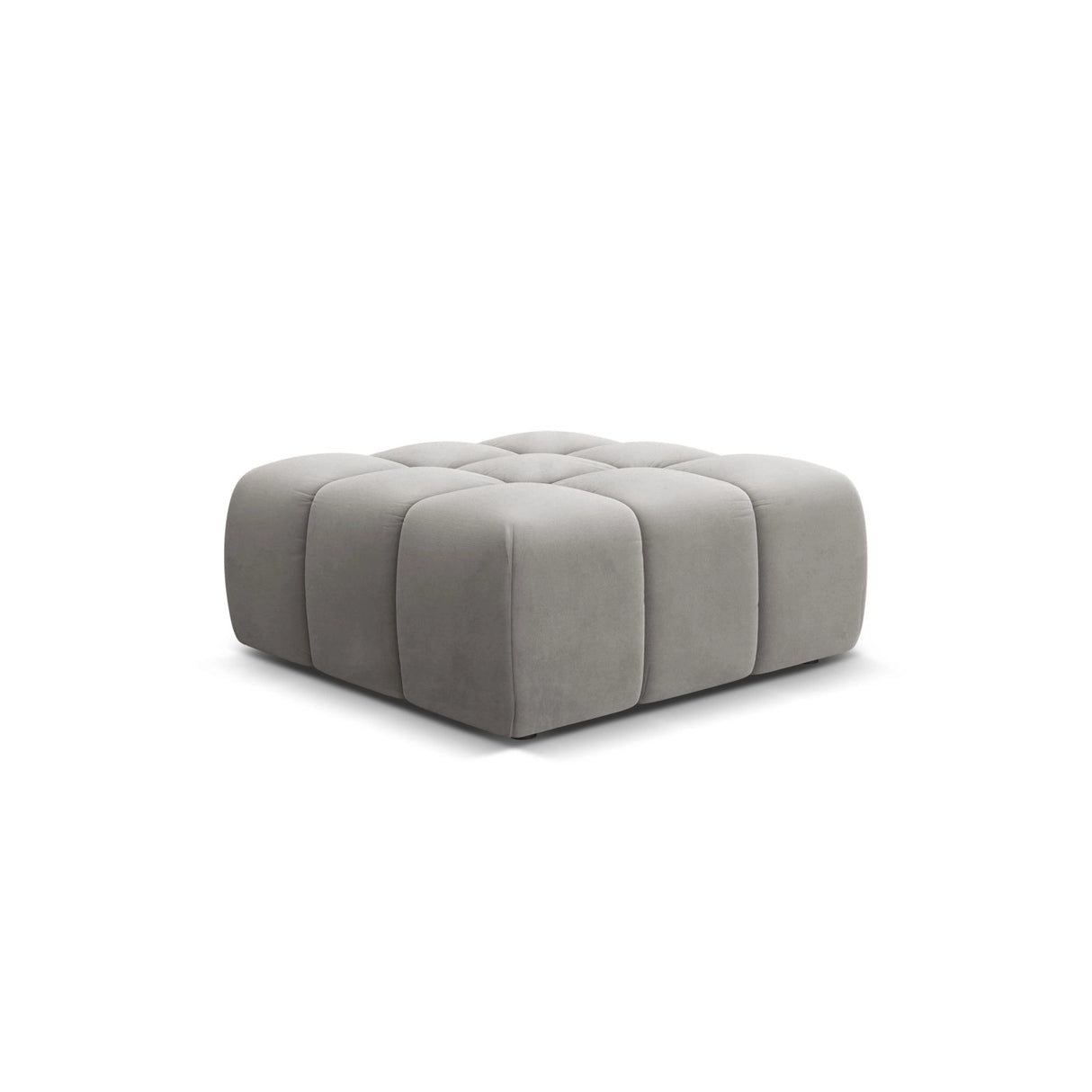 Hawaii Pouf aus Samt in Silber (Magic Velvet 2218), 90x100x38 cm von Cosmopolitan Design – Bild 4
