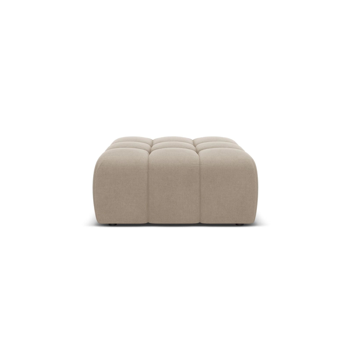 Hawaii Pouf aus Strukturierter Stoff in Cappuccino (Moly 11), 90x100x38 cm von Cosmopolitan Design – Bild 1