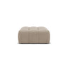 Hawaii Pouf aus Strukturierter Stoff in Cappuccino (Moly 11), 90x100x38 cm von Cosmopolitan Design – Bild 1