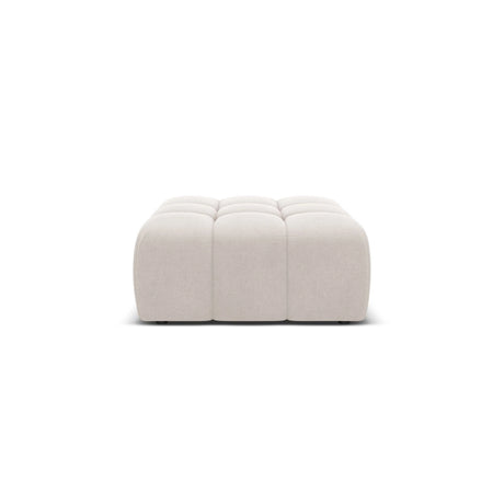 Hawaii Pouf aus Strukturierter Stoff in Hellbeige (Moly 02), 90x100x38 cm von Cosmopolitan Design – Bild 1