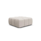 Hawaii Pouf aus Strukturierter Stoff in Hellbeige (Moly 02), 90x100x38 cm von Cosmopolitan Design – Bild 4