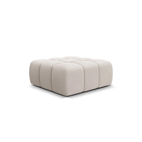 Hawaii Pouf aus Strukturierter Stoff in Hellbeige (Moly 02), 90x100x38 cm von Cosmopolitan Design – Bild 4