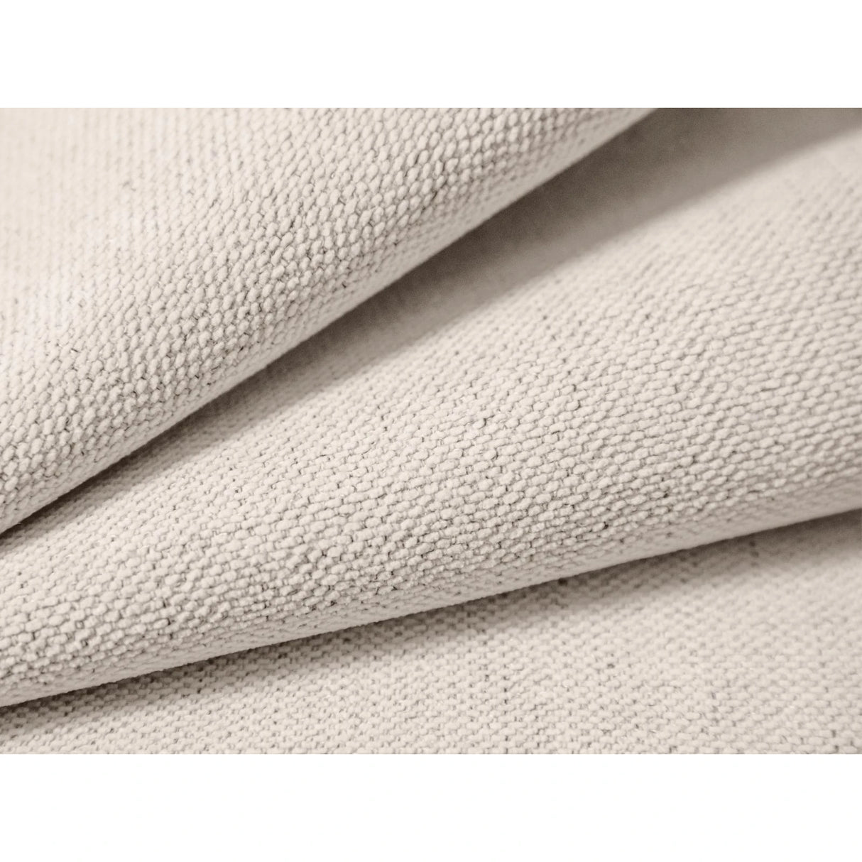 Hawaii Pouf aus Strukturierter Stoff in Hellbeige (Moly 02), 90x100x38 cm von Cosmopolitan Design – Bild 5