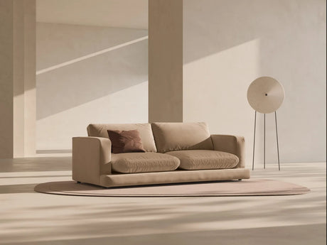 Ibiza 3-Sitzer Sofa aus Samt in Dunkelbeige (Riviera 24), 210x105x86 cm von Cosmopolitan Design – Bild 2