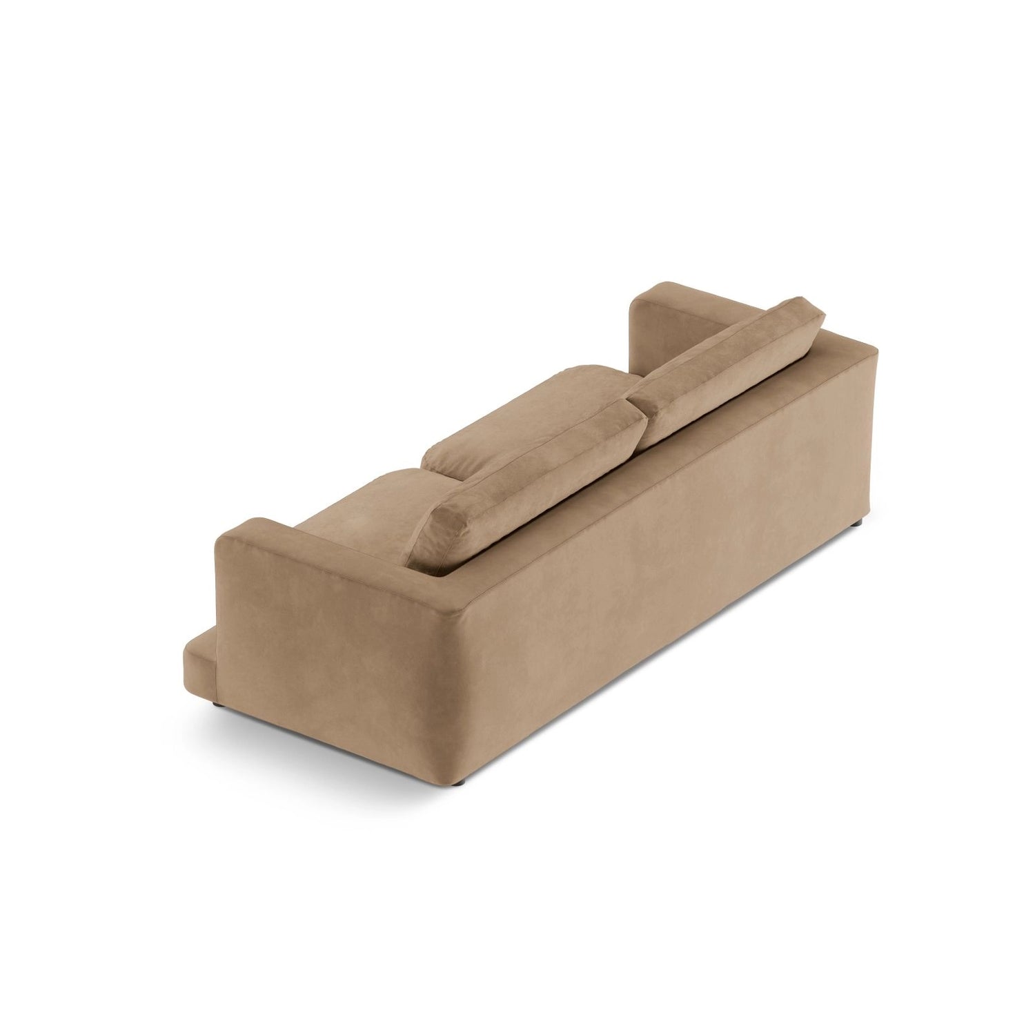 Ibiza 3-Sitzer Sofa aus Samt in Dunkelbeige (Riviera 24), 210x105x86 cm von Cosmopolitan Design – Bild 5