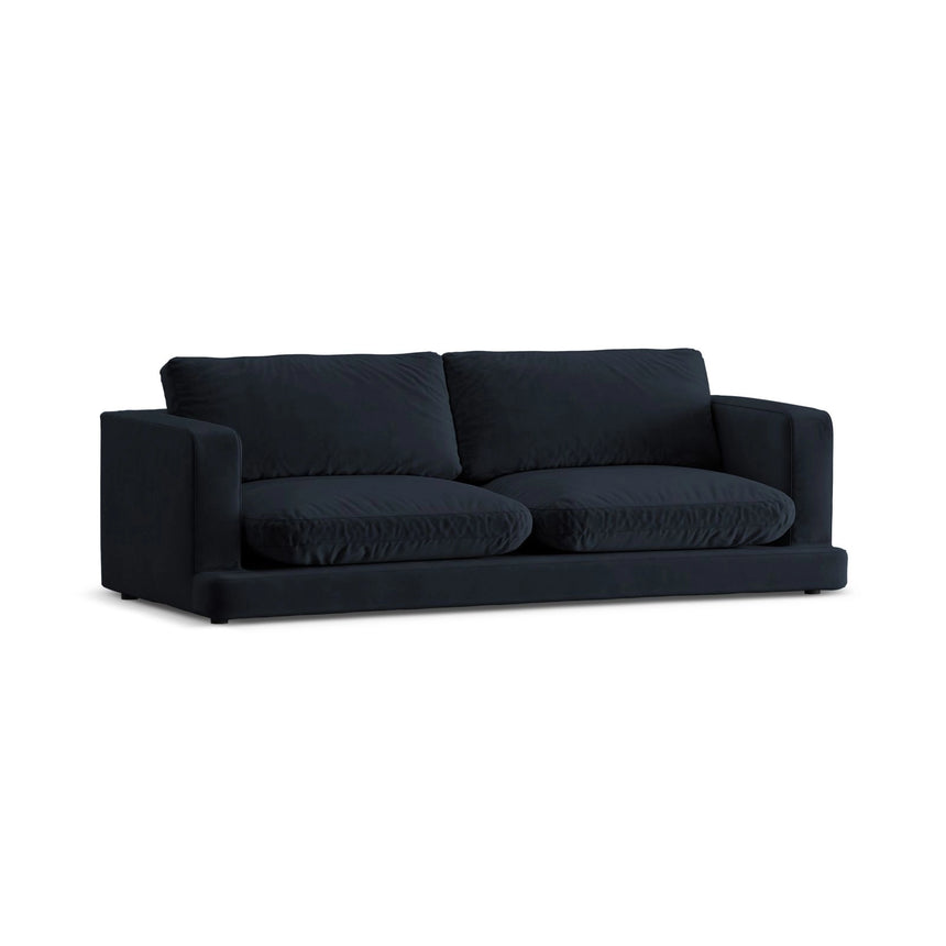 Ibiza 3-Sitzer Sofa aus Samt in Dunkelblau (Riviera 79), 210x105x86 cm von Cosmopolitan Design – Bild 4