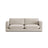 Ibiza 3-Sitzer Sofa aus Samt in Hellbeige (Riviera 21), 210x105x86 cm von Cosmopolitan Design – Bild 1