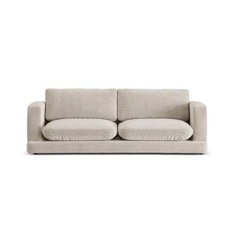 Ibiza 3-Sitzer Sofa aus Samt in Hellbeige (Riviera 21), 210x105x86 cm von Cosmopolitan Design – Bild 1