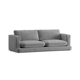 Ibiza 3-Sitzer Sofa aus Samt in Hellgrau (Riviera 91), 210x105x86 cm von Cosmopolitan Design – Bild 4
