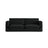 Ibiza 3-Sitzer Sofa aus Samt in Schwarz (Riviera 100), 210x105x86 cm von Cosmopolitan Design – Bild 1