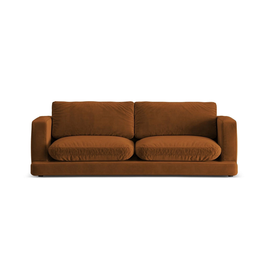 Ibiza 3-Sitzer Sofa aus Samt in Terrakotta (Riviera 56), 210x105x86 cm von Cosmopolitan Design – Bild 1