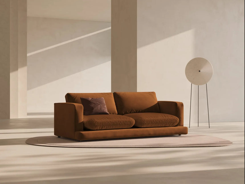 Ibiza 3-Sitzer Sofa aus Samt in Terrakotta (Riviera 56), 210x105x86 cm von Cosmopolitan Design – Bild 2