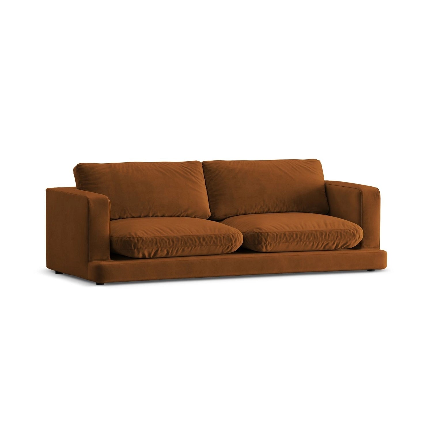 Ibiza 3-Sitzer Sofa aus Samt in Terrakotta (Riviera 56), 210x105x86 cm von Cosmopolitan Design – Bild 4