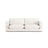 Ibiza 3-Sitzer Sofa aus Samt oder Strukturstoff, 210x105x86 cm von Cosmopolitan Design – Bild 1