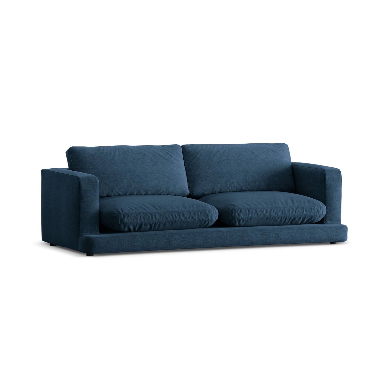 Ibiza 3-Sitzer Sofa aus Strukturierter Stoff in Marineblau (Wind 77), 210x105x86 cm von Cosmopolitan Design – Bild 4